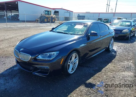 2015 BMW 650I Gran Coupe из США, поврежденный, VIN WBA6B2C54FD799397